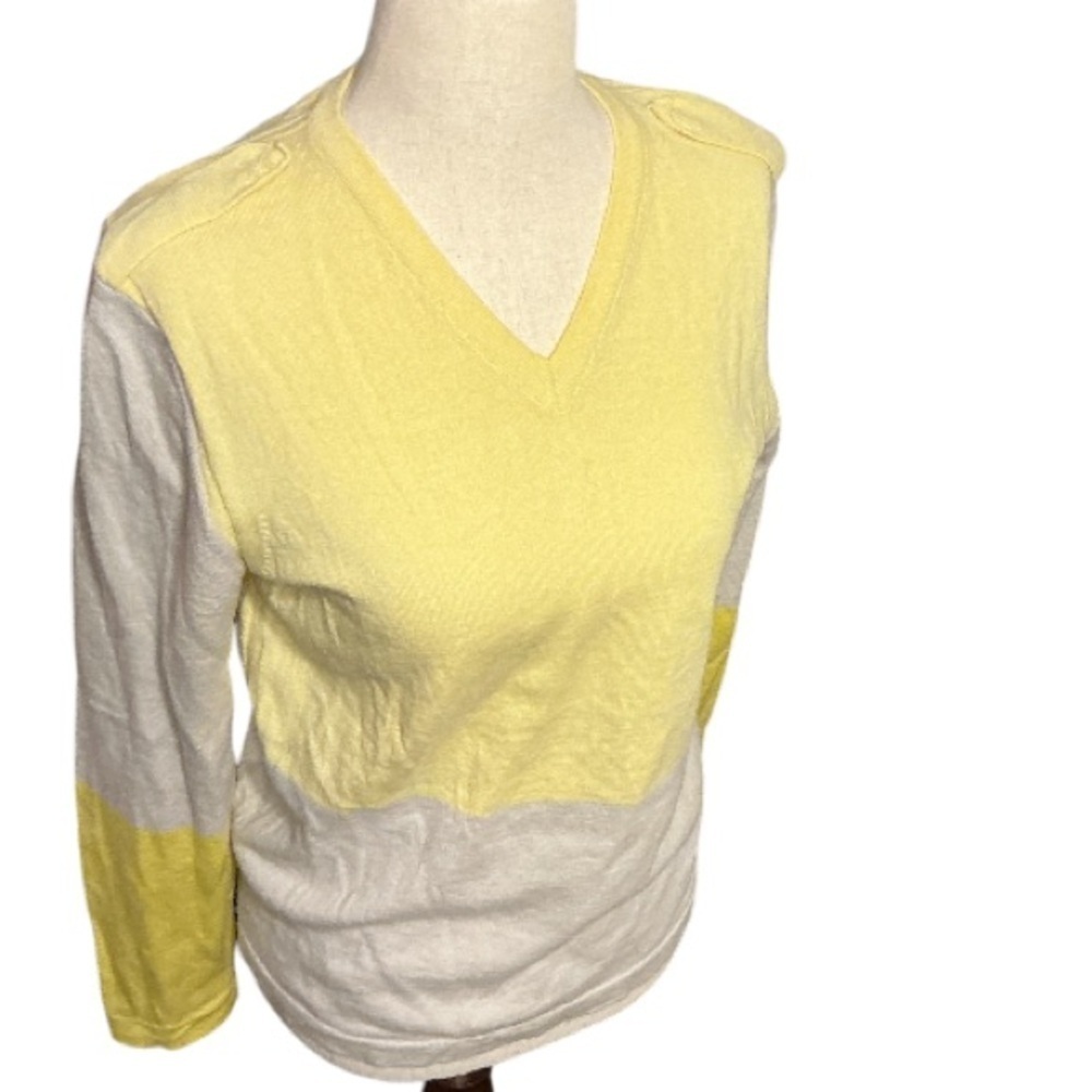 Reiss V-Neck Yellow Sweater